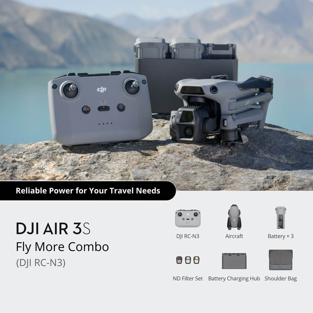 DJI Air 3S Fly More Combo (DJI RC-N3) - Imagen 3