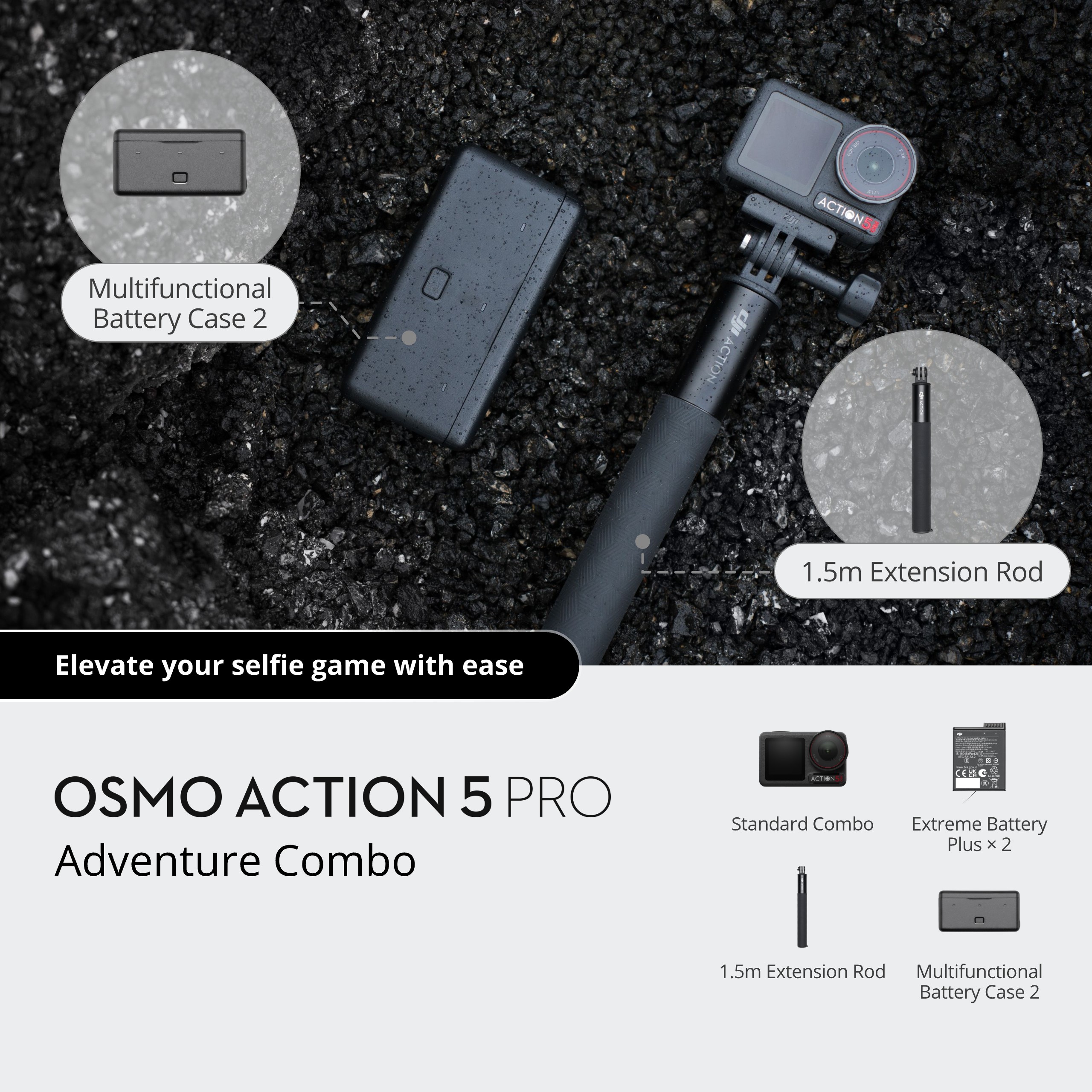 DJI Osmo Action 5 Pro Adventure Combo - Imagen 2