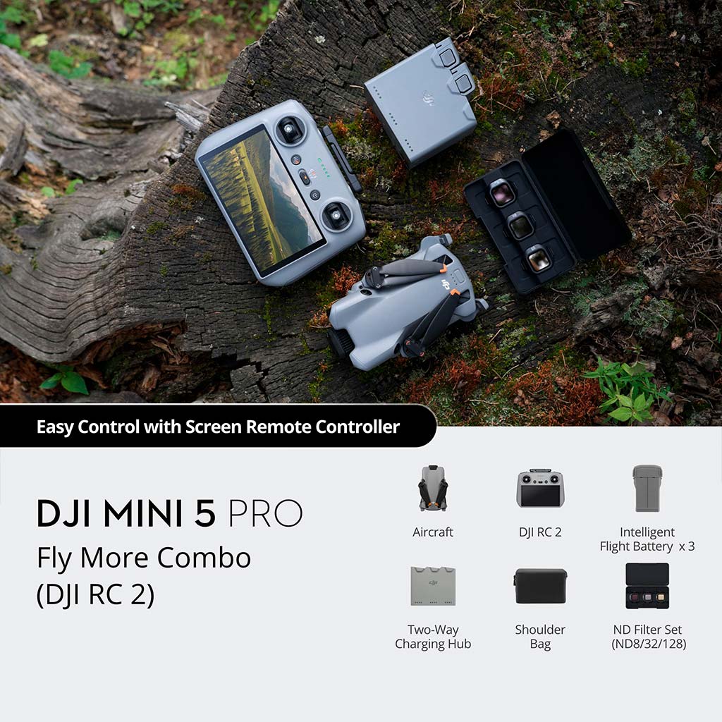 DJI Mini 5 Pro Fly More Combo (DJI RC 2) - Imagen 2