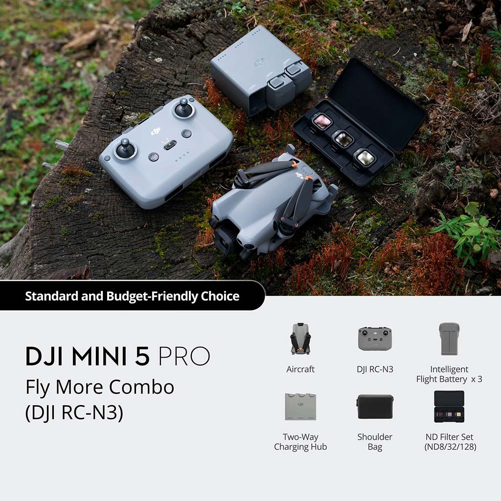 DJI Mini 5 Pro Fly More Combo (DJI RC-N3) - Imagen 2