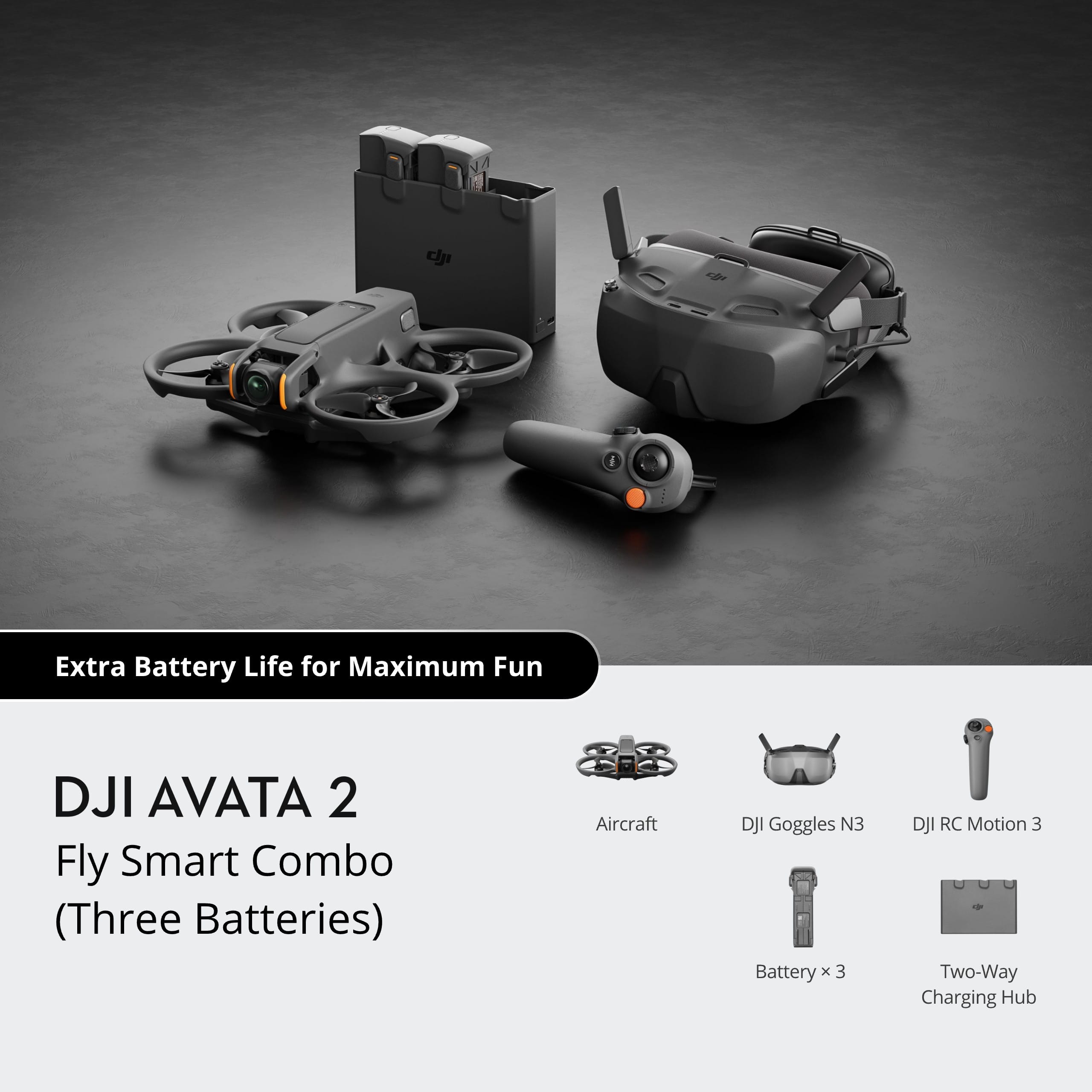 DJI Avata 2 Fly Smart Combo (3 Baterías) - Imagen 2