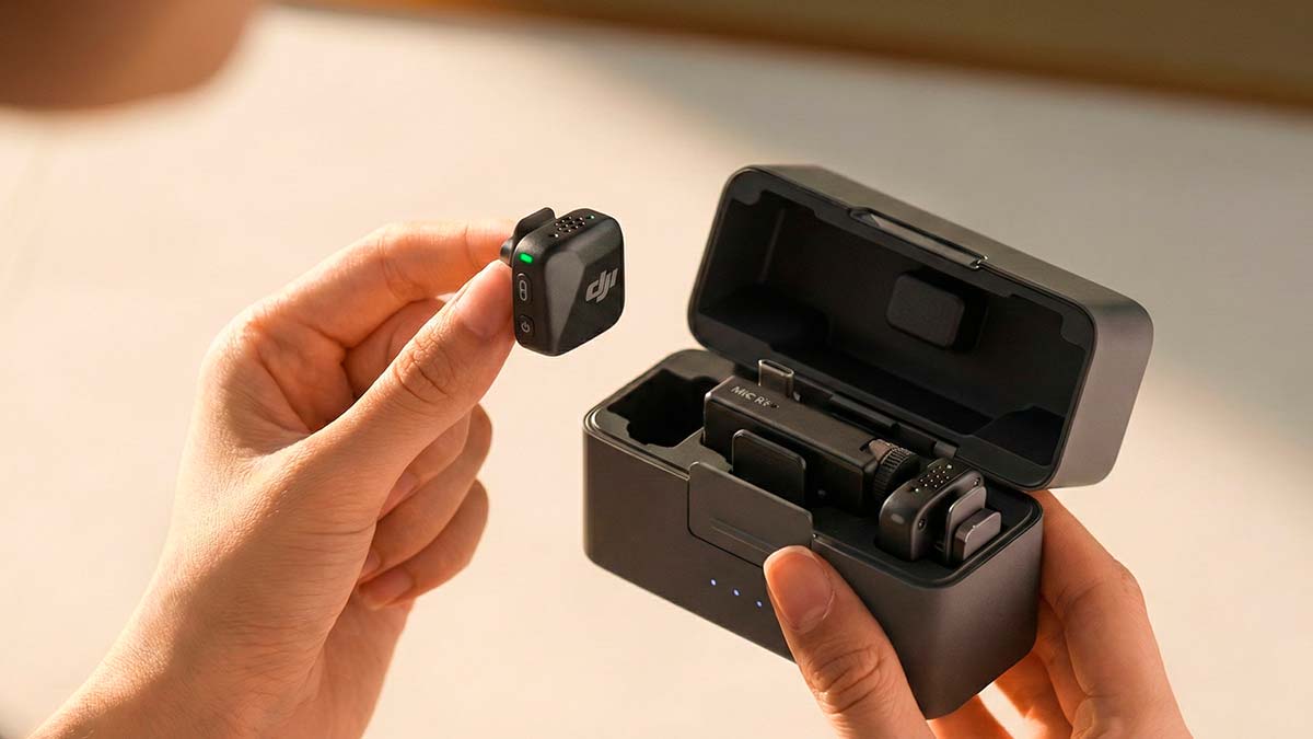 48 horas de operación con estuche DJI Mic Mini
