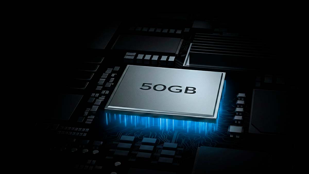 50 GB de almacenamiento integrado