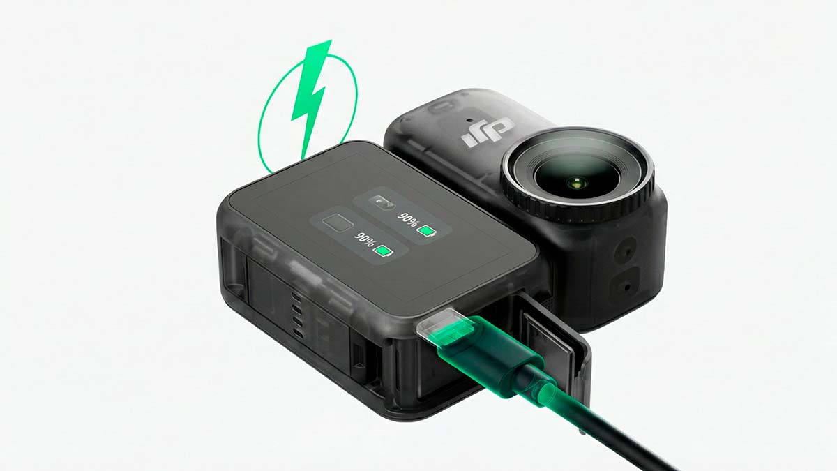 DJI Osmo Nano pantalla OLED vista en vivo transferencia rápida
