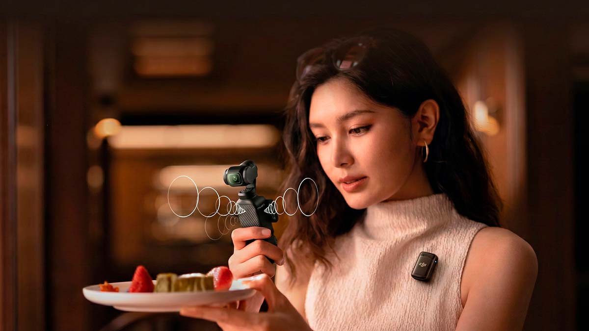 Grabación estéreo omnidireccional DJI Osmo Pocket 3