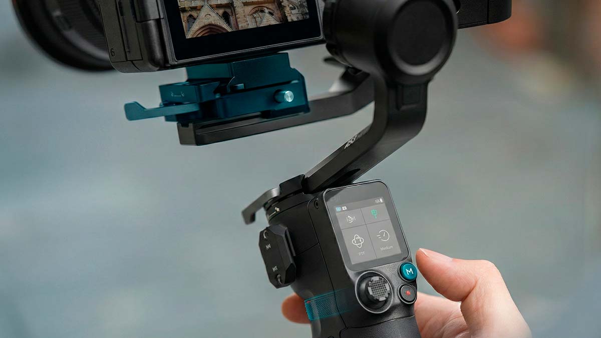 Controles intuitivos DJI RS 3 Mini