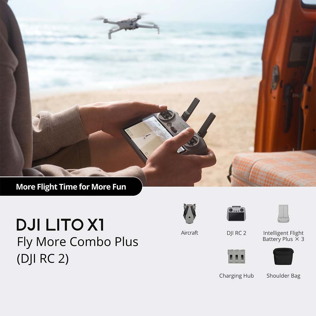 DJI Lito X1 Fly More Combo Plus (DJI RC 2) - Imagen 2