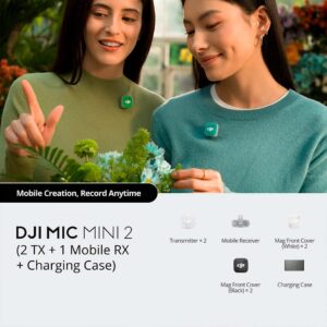 DJI Mic Mini 2 (2 TX + 1 Mobile RX + Cargador)